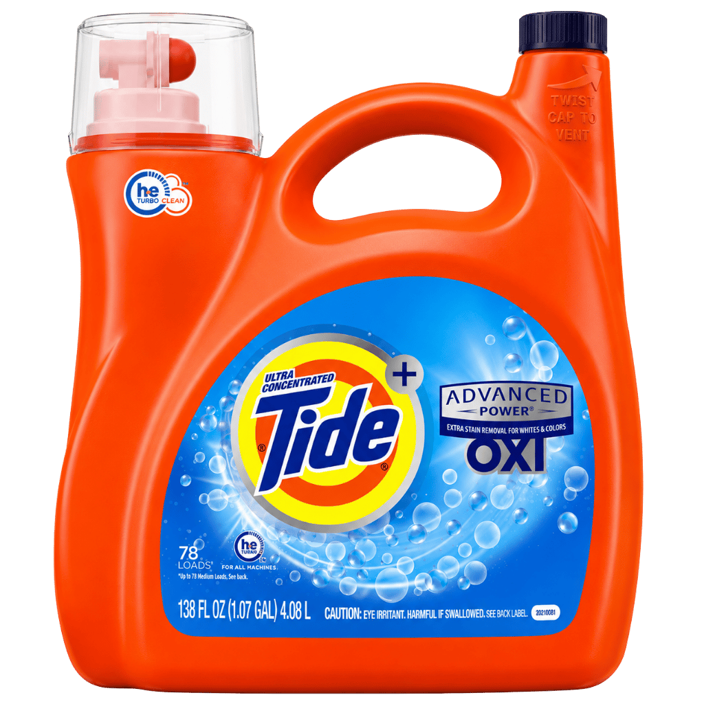Tide Plus Advanced Power with Oxi Liquid Laundry Detergent 138 fl oz buy online USA - 1